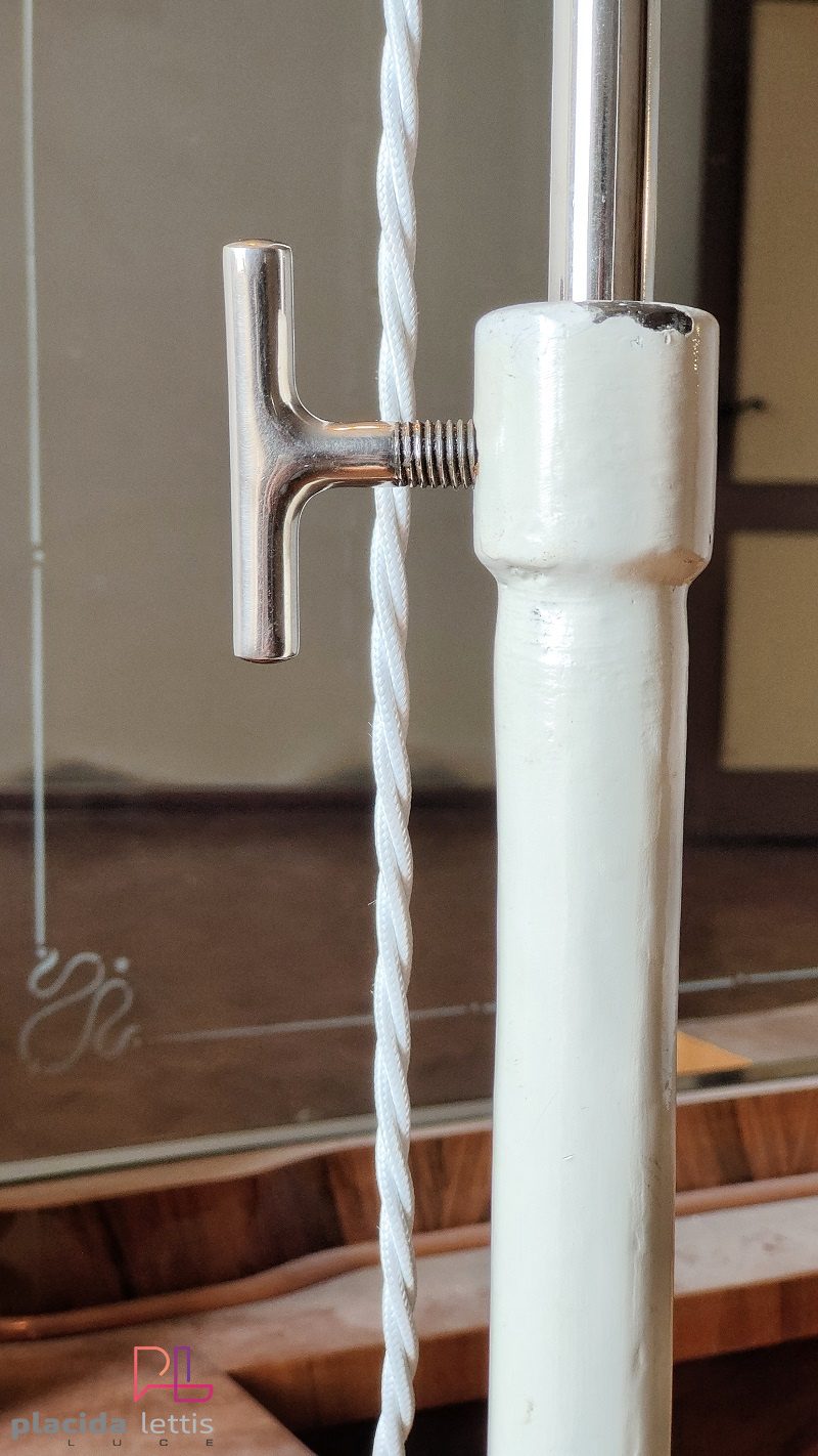 Lampada da terra vintage originale medica con cupola cromata, anni '60 – dettaglio 8