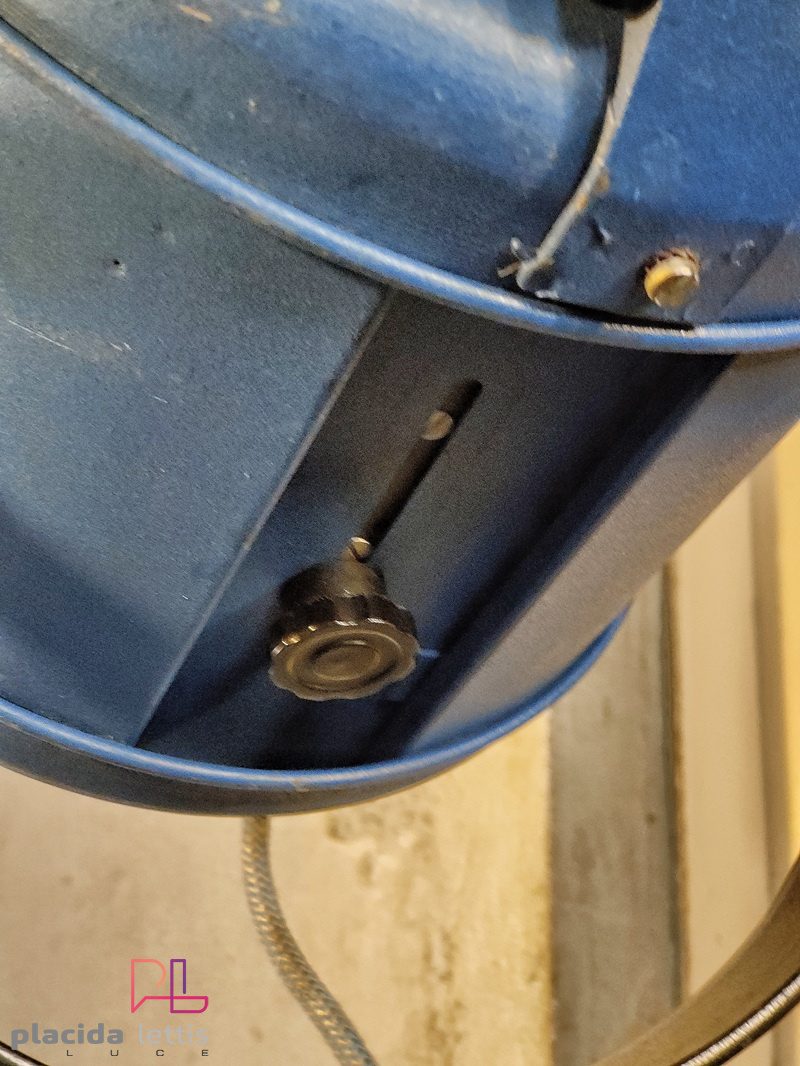 Riflettore teatrale vintage originale Furse blu, Inghilterra anni '60 – dettaglio 21