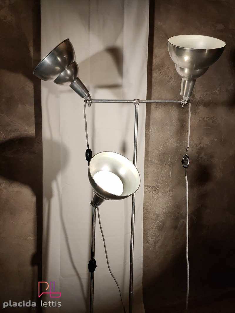 Rarissima lampada da studio fotografico, Ing. Marcucci, anni 40. Esclusiva!