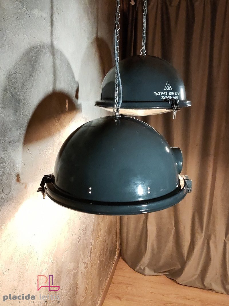 Due perfette mezze sfere, lampade industriali sorprendenti! – dettaglio 9