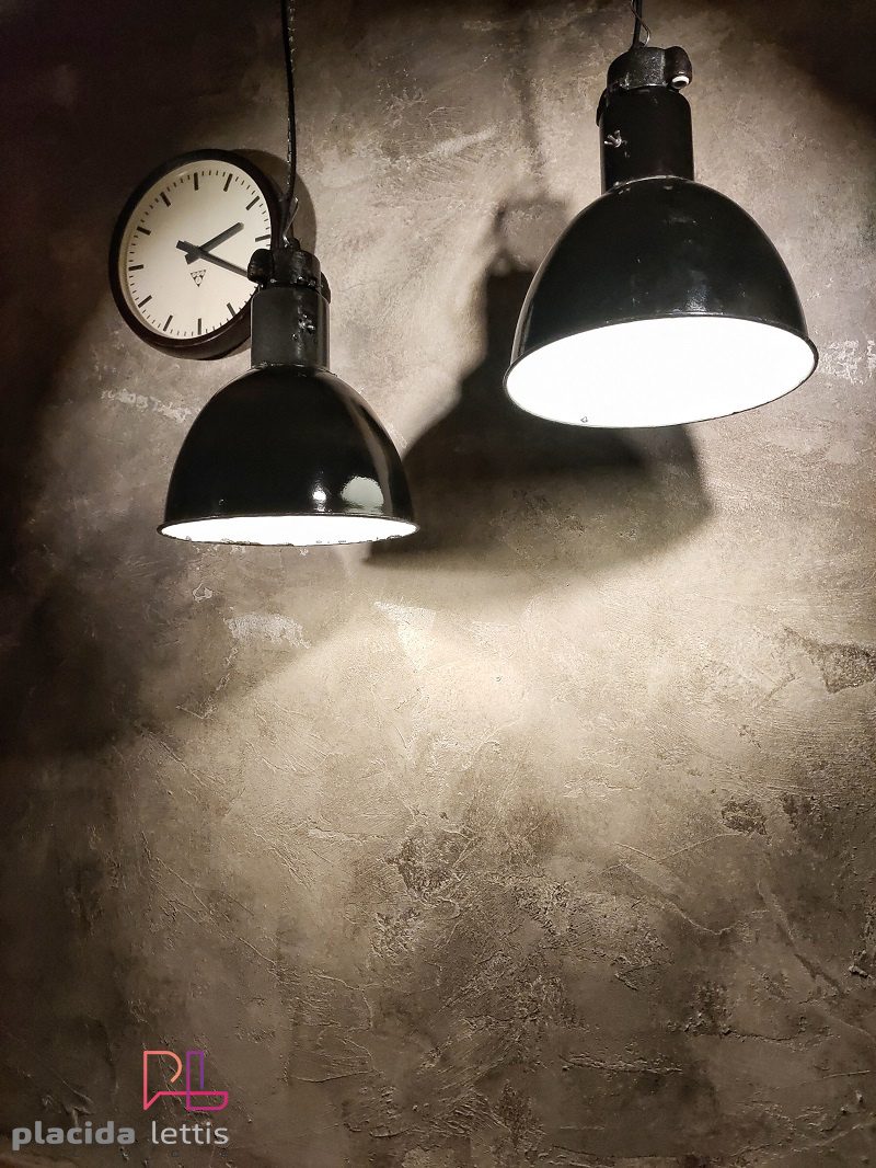 Lampada a sospensione vintage originale stile Bauhaus nera, 35 cm – dettaglio 8