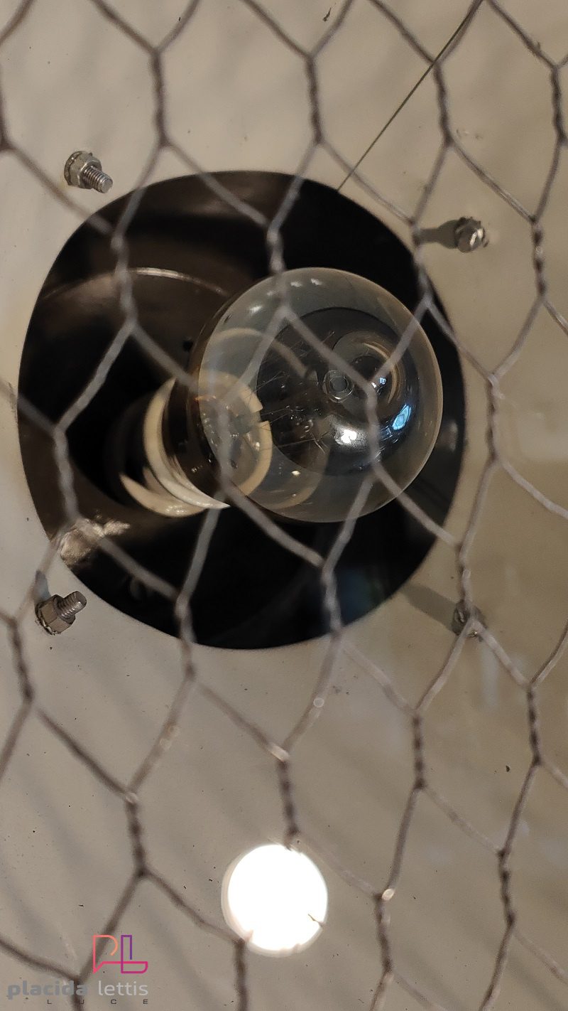 Lampada con treppiede vintage originale, faro grigio, Polonia anni '80 – dettaglio 15