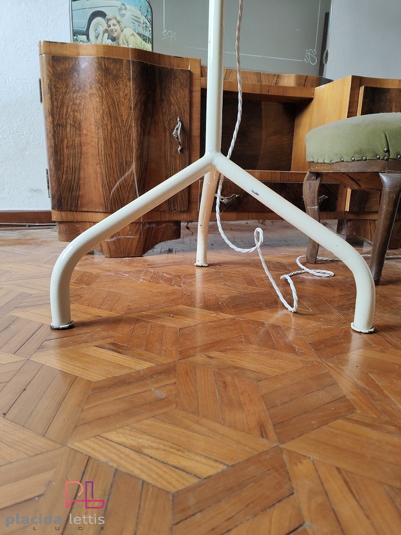 Lampada da terra vintage originale medica con cupola cromata, anni '60 – dettaglio 22