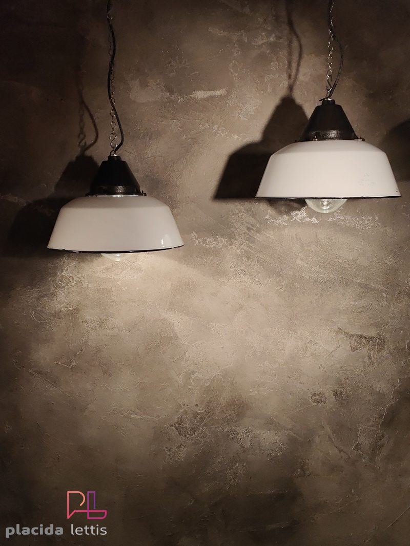 Lampada a sospensione vintage originale bianca, Ungheria anni '60 – dettaglio 13