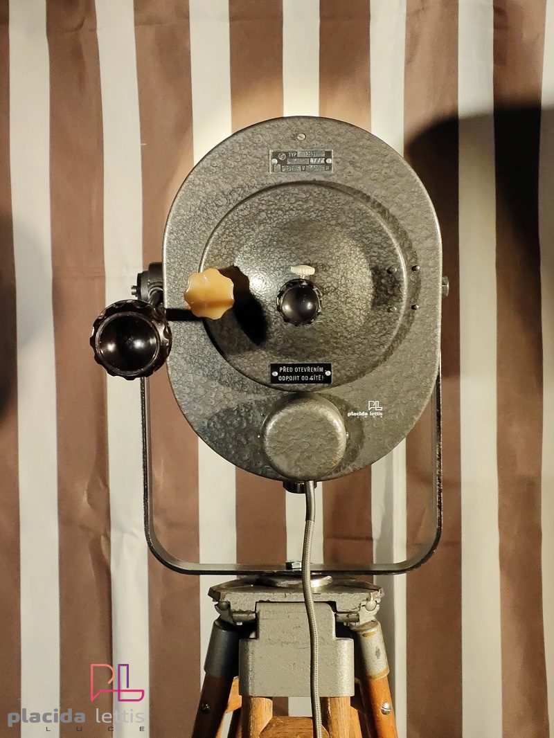Faro da teatro vintage originale con fori di aerazione, anni '60 – dettaglio 8