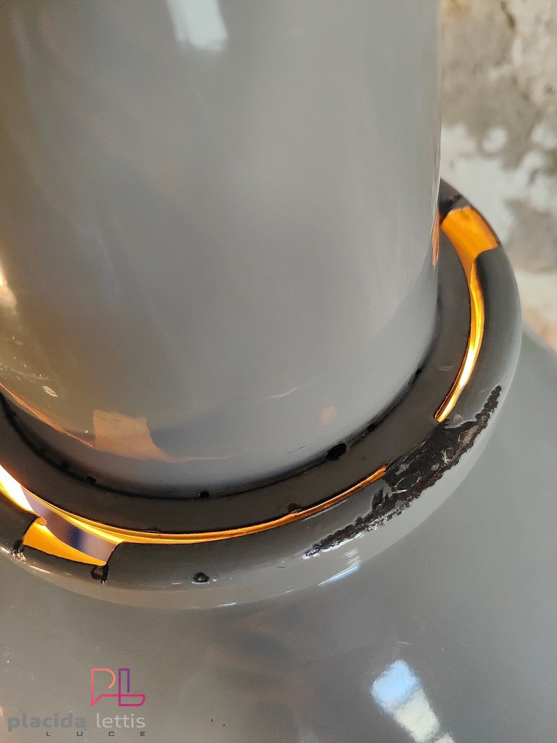 Lampada a sospensione vintage originale Mazdalux tortora, Inghilterra – dettaglio 17