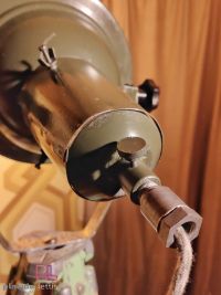 Faro da teatro vintage originale verde con specchio a raggi, Polonia – miniatura 5