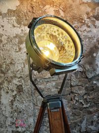 Faro da studio fotografico vintage originale verde con specchio a rombi – miniatura 19