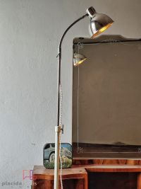 Lampada da terra vintage originale medica con cupola cromata, anni '60 – miniatura 15