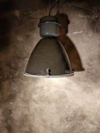 Original vintage black pendant light with glass, Czechoslovakia 1980s – thumbnail 2