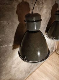 Original vintage black pendant light with glass, Czechoslovakia 1980s – thumbnail 8
