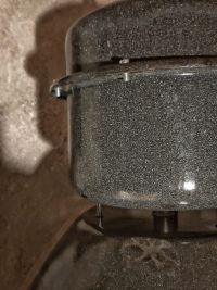 Original vintage black pendant light with glass, Czechoslovakia 1980s – thumbnail 20