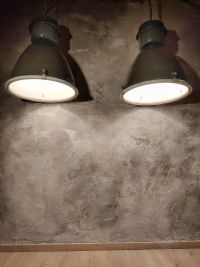 Original vintage black pendant light with glass, Czechoslovakia 1980s – thumbnail 7