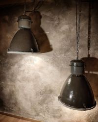 Original vintage black pendant light with glass, Czechoslovakia 1980s – thumbnail 4