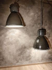 Original vintage black pendant light with glass, Czechoslovakia 1980s – thumbnail 12
