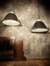 Original vintage pendant light with glass top, USSR 1970s – thumbnail 3