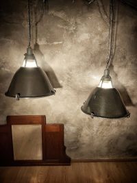Original vintage pendant light with glass top, USSR 1970s – thumbnail 8