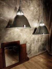 Original vintage pendant light with glass top, USSR 1970s – thumbnail 7