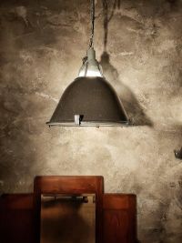 Original vintage pendant light with glass top, USSR 1970s – thumbnail 1