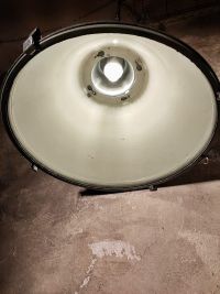 Original vintage pendant light with glass top, USSR 1970s – thumbnail 18