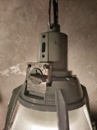 Original vintage pendant light with glass top, USSR 1970s – thumbnail 20