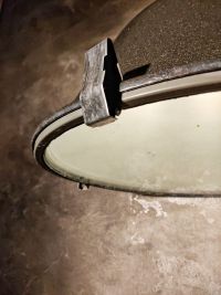 Original vintage pendant light with glass top, USSR 1970s – thumbnail 17