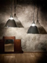 Original vintage pendant light with glass top, USSR 1970s – thumbnail 2