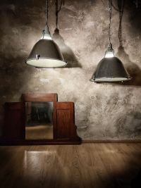 Original vintage pendant light with glass top, USSR 1970s – thumbnail 6
