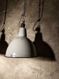 Original vintage cerulean blue pendant light, Poland 1950s-70s – thumbnail 6