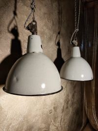 Original vintage cerulean blue pendant light, Poland 1950s-70s – thumbnail 5