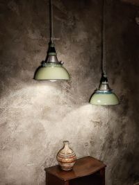 Original vintage light green pendant light, Russia 1970s – thumbnail 7