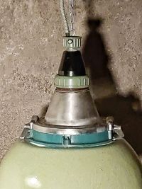 Original vintage light green pendant light, Russia 1970s – thumbnail 18