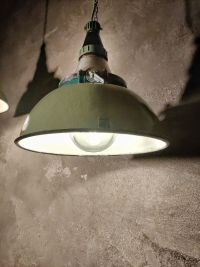 Original vintage light green pendant light, Russia 1970s – thumbnail 5