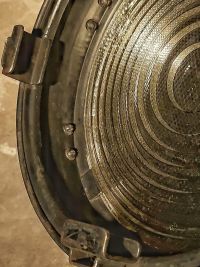 Spotlight da cinema vintage originale con lente di Fresnel, Cinecittà Roma – miniatura 15