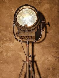 Spotlight da cinema vintage originale con lente di Fresnel, Cinecittà Roma – miniatura 8