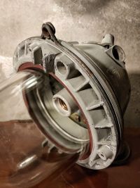 Original vintage bunker pendant light, East Germany (GDR) 1980s – thumbnail 21