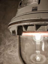 Original vintage bunker pendant light, East Germany (GDR) 1980s – thumbnail 17