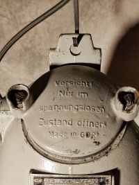 Original vintage bunker pendant light, East Germany (GDR) 1980s – thumbnail 22
