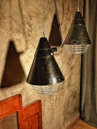Original vintage pendant light in brown bakelite, East Germany 1970s – thumbnail 13
