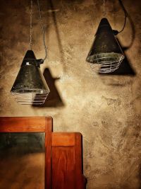 Original vintage pendant light in brown bakelite, East Germany 1970s – thumbnail 16