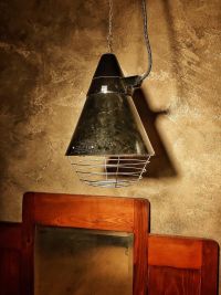 Original vintage pendant light in brown bakelite, East Germany 1970s – thumbnail 19