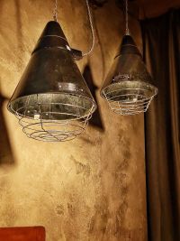 Original vintage pendant light in brown bakelite, East Germany 1970s – thumbnail 11