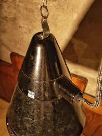 Original vintage pendant light in brown bakelite, East Germany 1970s – thumbnail 22