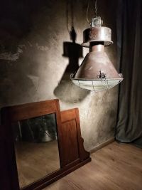 Original vintage Mesko pendant light with curved glass, Poland 1970s – thumbnail 12