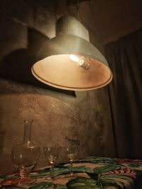 Original vintage U-boot pendant light, Poland 1970s – thumbnail 13