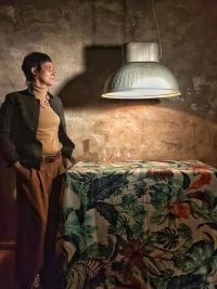 Original vintage U-boot pendant light, Poland 1970s – thumbnail 7