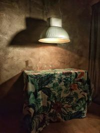 Original vintage U-boot pendant light, Poland 1970s – thumbnail 4