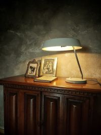 Lampada da scrivania vintage originale a disco, Ungheria anni '60 – miniatura 11