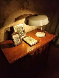 Lampada da scrivania vintage originale a disco, Ungheria anni '60 – miniatura 6