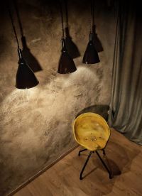 Original vintage conical pendant light, Bulgaria 1970s – thumbnail 11